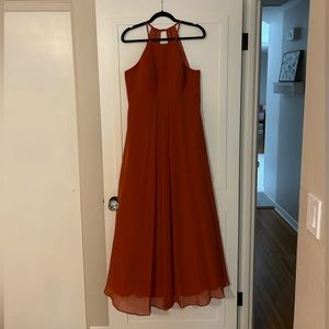 Azazie Sarah Paprika Bridesmaid Dress